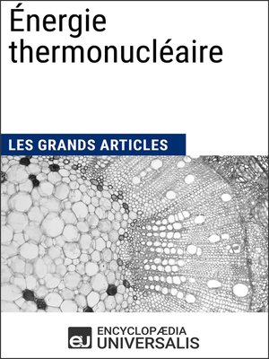 cover image of Énergie thermonucléaire